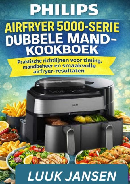 PHILIPS AIRFRYER 5000-SERIE DUBBELE MAND-KOOKBOEK