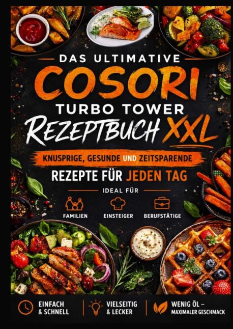 Das ultimative COSORI Turbo Tower Rezeptbuch XXL: Knusprige, gesunde und zeitsparende Rezepte für jeden Tag