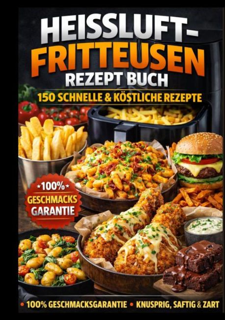 Das große Airfryer Kochbuch 150 knusprige & schnelle Rezepte für die Heißluftfritteuse