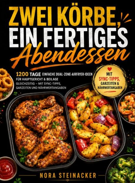 Zwei Körbe, ein fertiges Abendessen